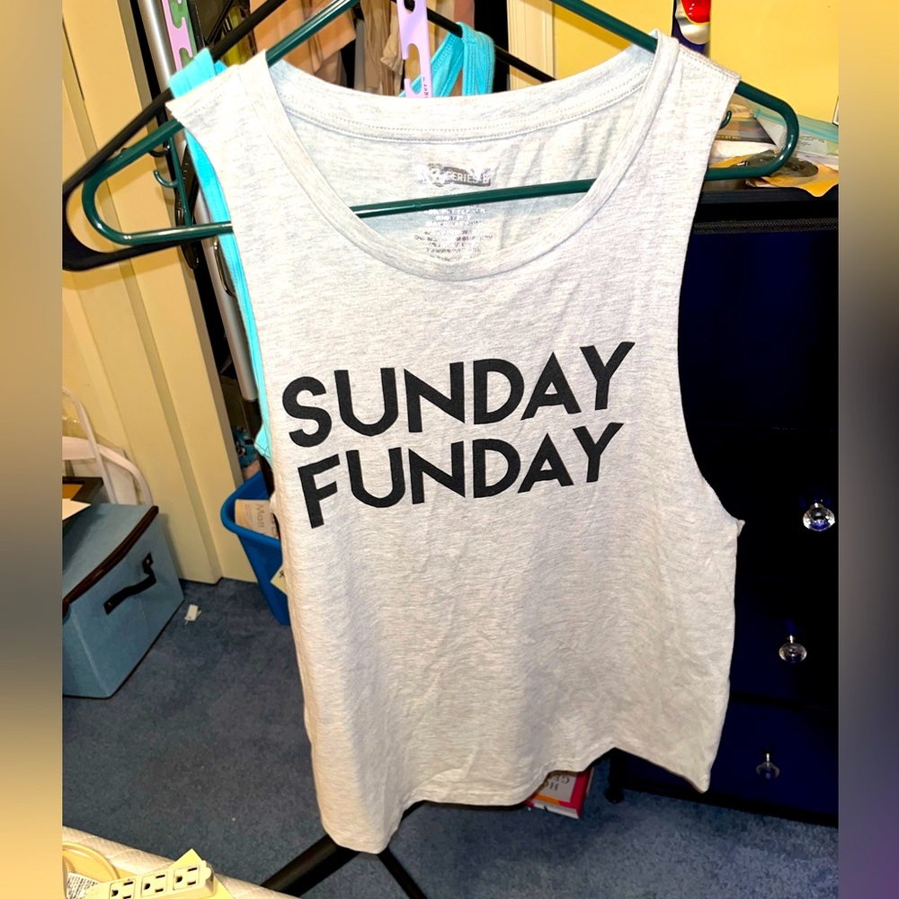 8 Series "Sunday Funday" Muscle/ Tank Top- size Medium- **NEVER WORN**